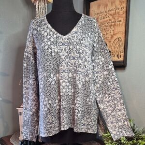 Bethany Moota Knit V-Neck Top